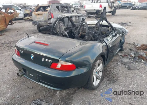 2001 BMW Z3 2.5I z USA, uszkodzony, nr VIN WBACN33451LK46246